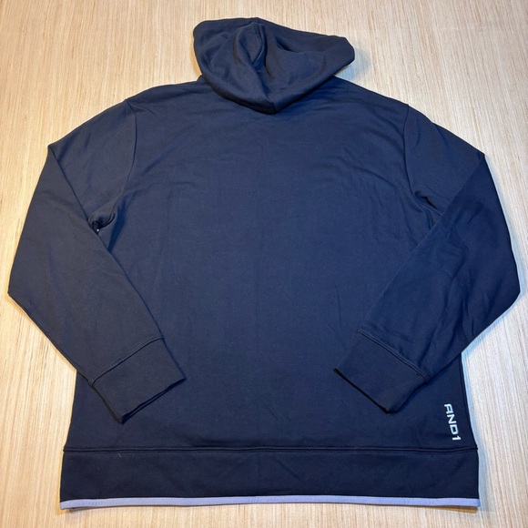 And1 Black Hoodie with Red and Gray Design - Picture 2 of 14